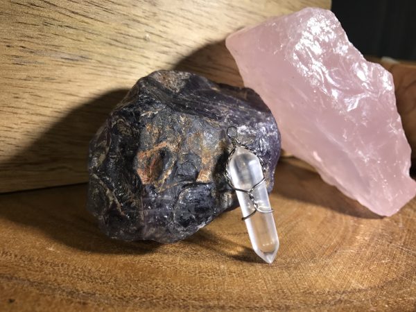 Wire Wrapped Quartz Necklace - Image 5