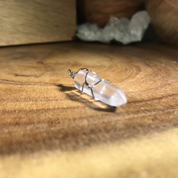 Wire Wrapped Quartz Necklace - Image 7