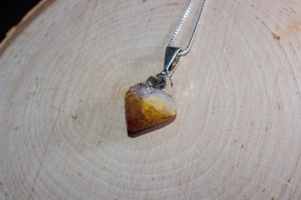 Raw Crystal Citrine Pendant - Image 14