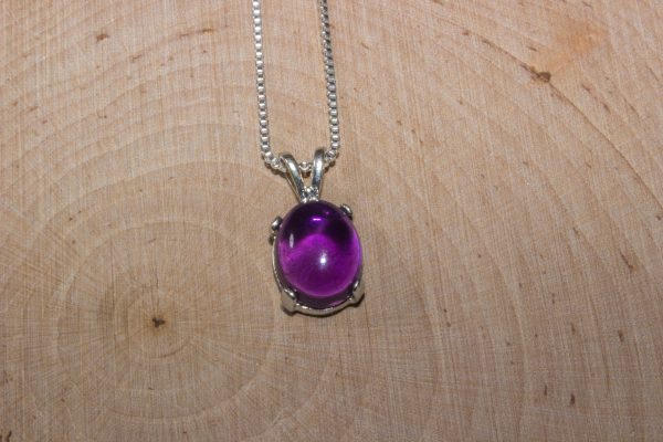 Dainty Amethyst Statement Pendant - Image 2