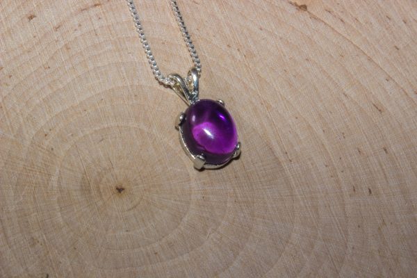 Dainty Amethyst Statement Pendant - Image 3