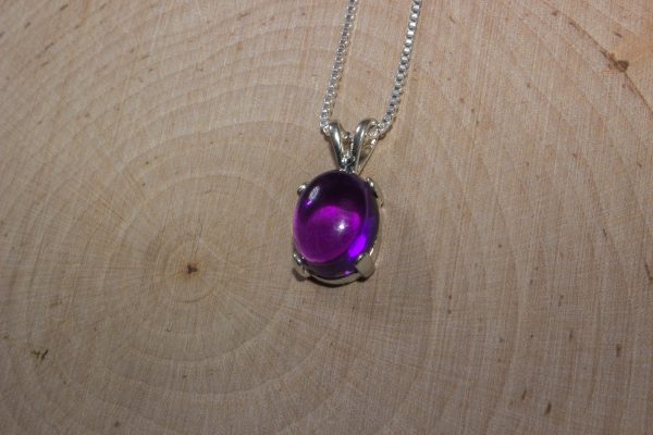 Dainty Amethyst Statement Pendant - Image 4