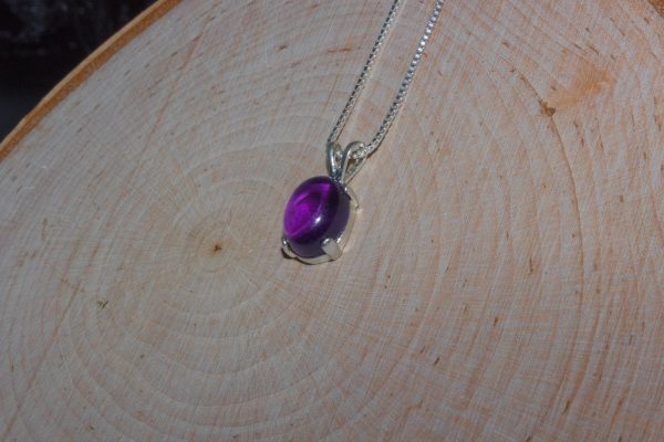 Dainty Amethyst Statement Pendant - Image 5
