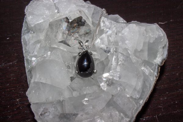 Delicate Teardrop Black Onyx Necklace - Image 2