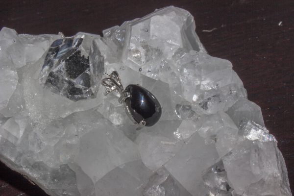 Delicate Teardrop Black Onyx Necklace - Image 3