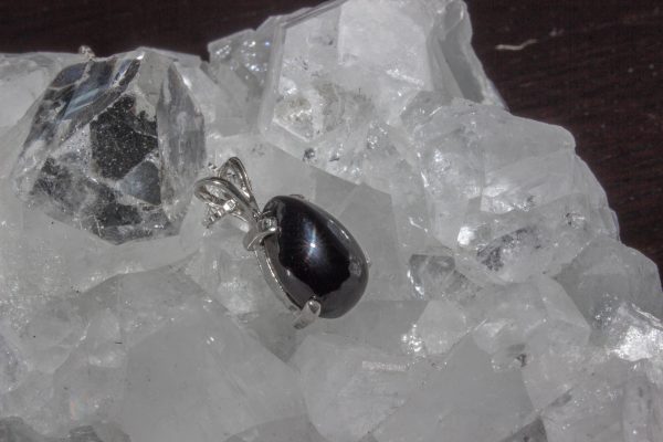 Delicate Teardrop Black Onyx Necklace - Image 4