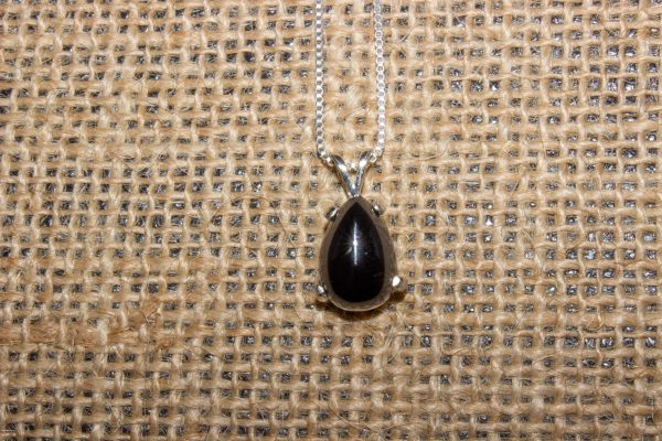 Delicate Teardrop Black Onyx Necklace - Image 13