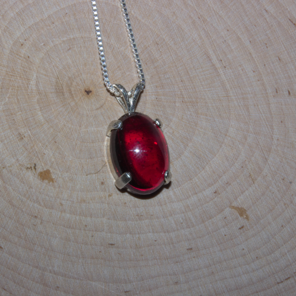 Dainty Garnet Gemstone Necklace - Image 8