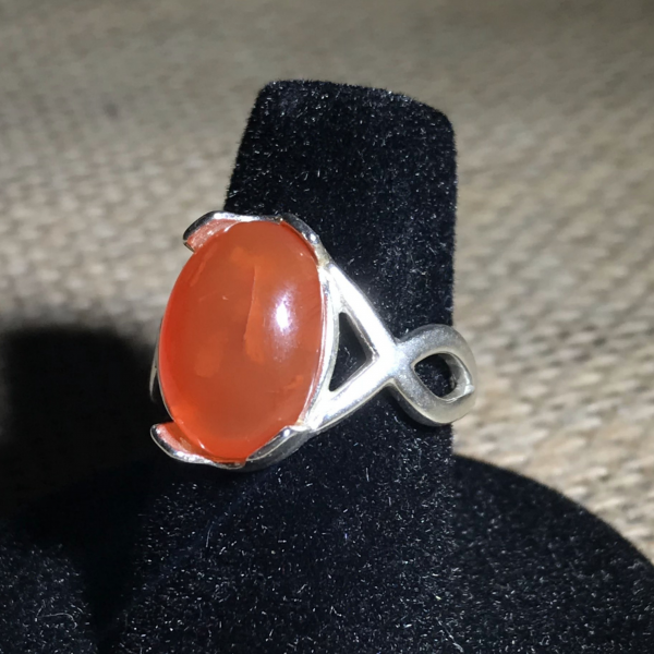 Everyday Carnelian Gemstone Ring - Image 8