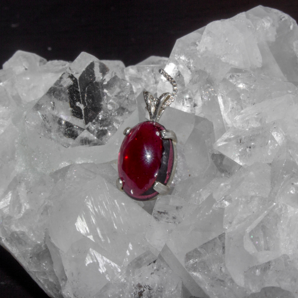 Dainty Garnet Gemstone Necklace - Image 9