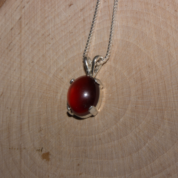 Dainty Garnet Gemstone Necklace - Image 10