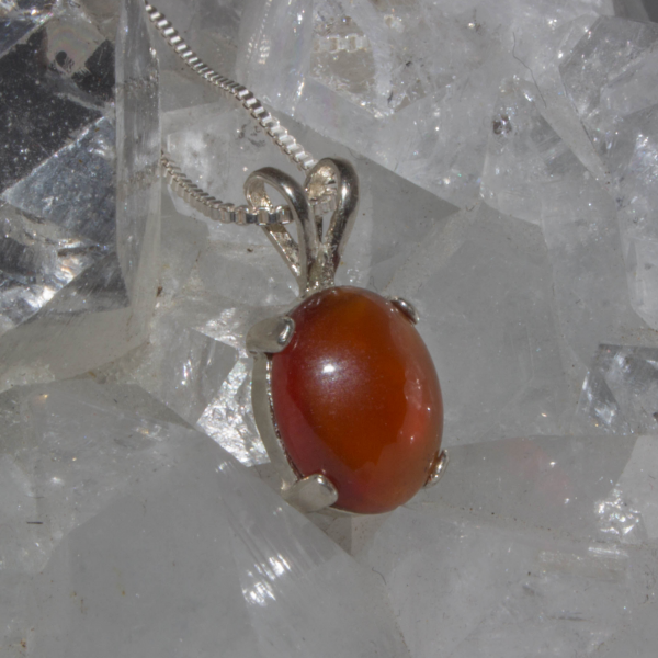 Dainty Garnet Gemstone Necklace - Image 2