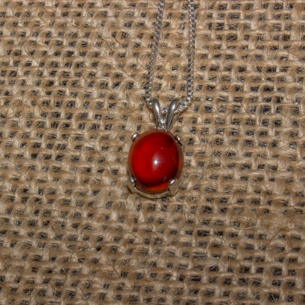 Dainty Garnet Gemstone Necklace - Image 3