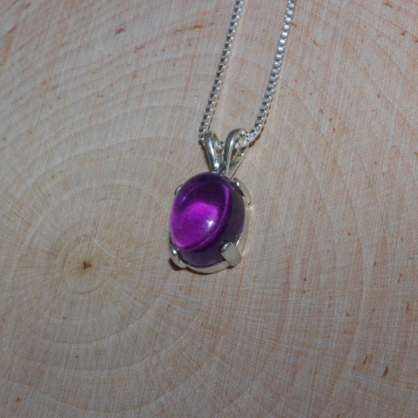 Dainty Amethyst Statement Pendant