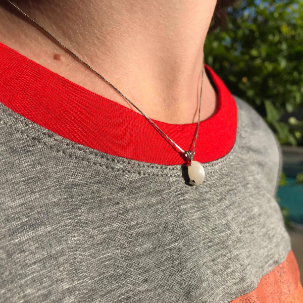 Dainty White Moonstone Necklace - Image 5