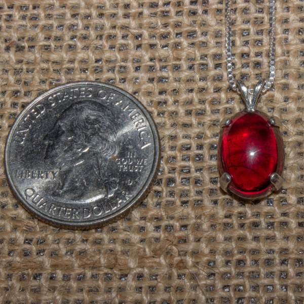 Dainty Garnet Gemstone Necklace - Image 6