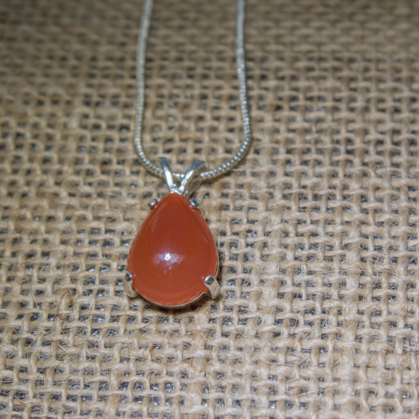 Minimalist Carnelian Gemstone Necklace - Image 6
