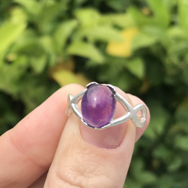 Delicate Amethyst Gemstone Ring