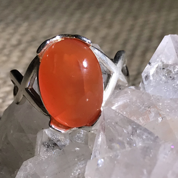 Everyday Carnelian Gemstone Ring - Image 7